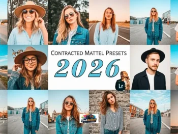 Contrastly Matte Pastel Lightroom Presets For Golden Toned Content