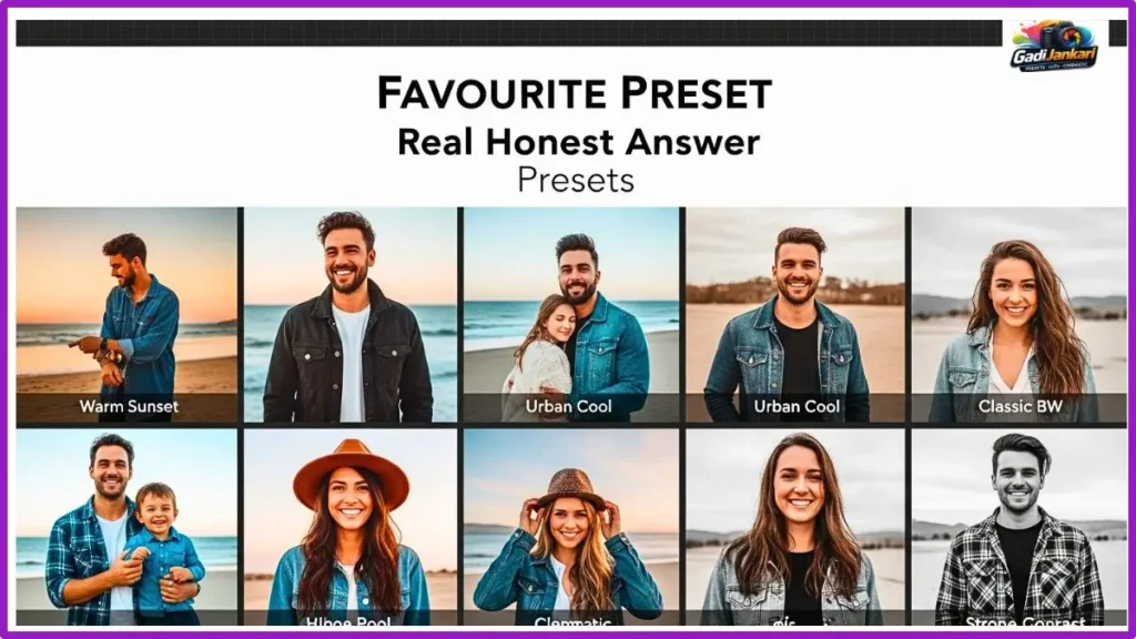 Favourite Preset Real Honest Answer Finally Here