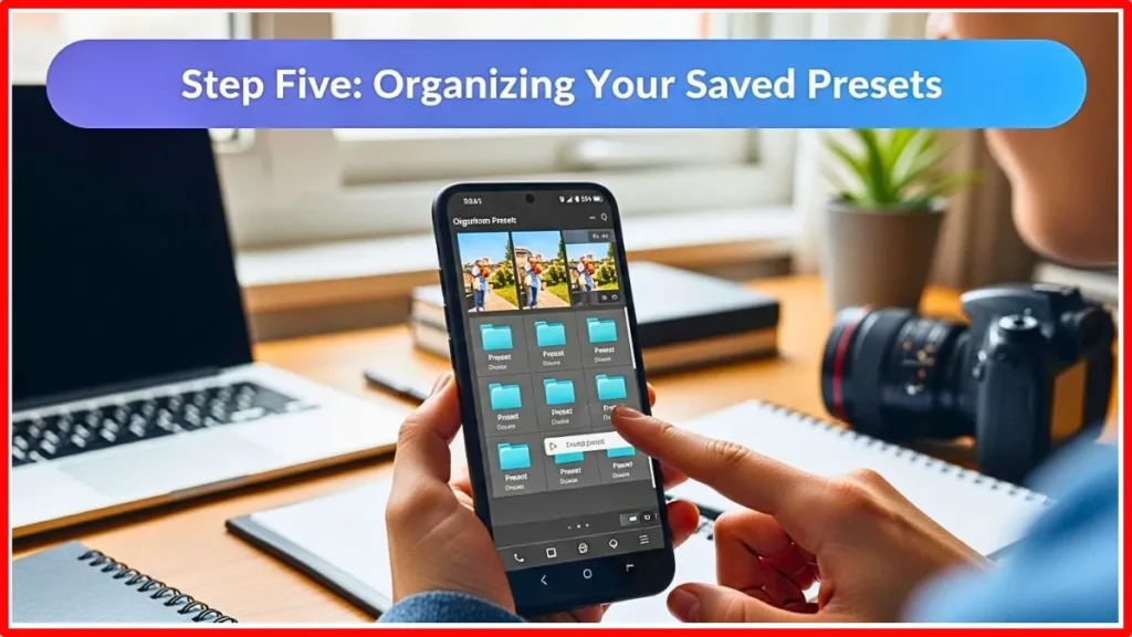 Step Five and Organizing Your Saved Presets