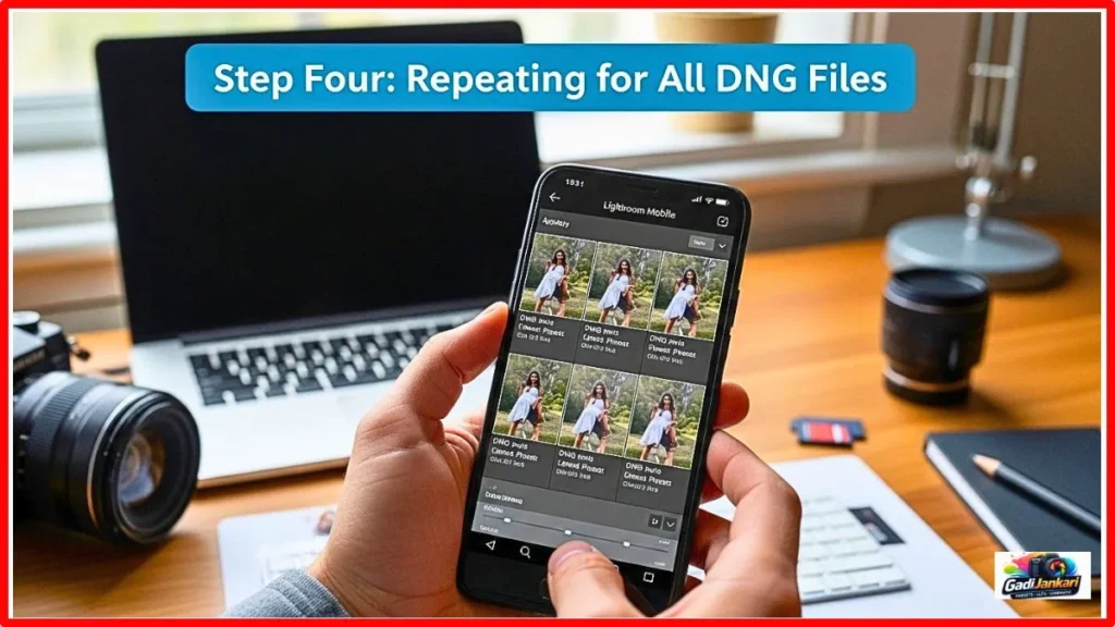 Step Four and Repeating for All DNG Files