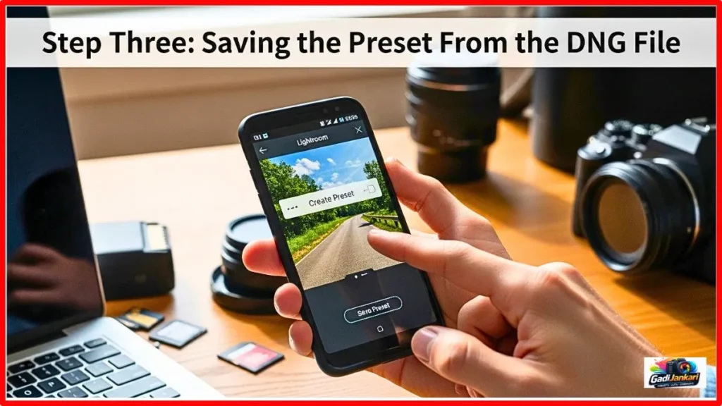 Step Three and Saving the Preset From the DNG File