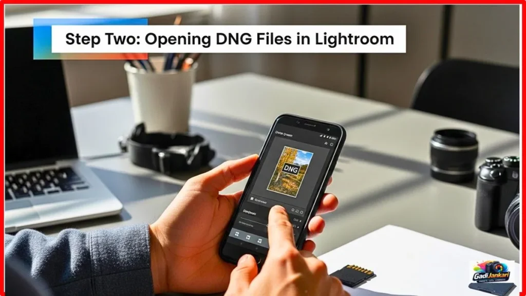 Step Two and Opening DNG Files in Lightroom